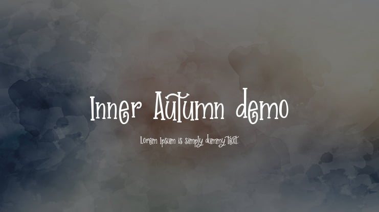 Inner Autumn demo Font