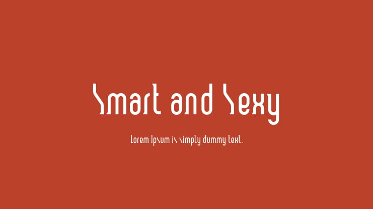 Smart and Sexy Font Family