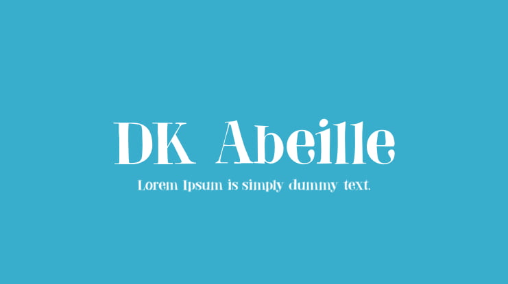 DK Abeille Font