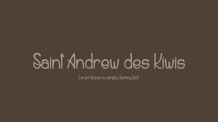 Saint Andrew des Kiwis Font
