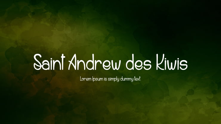 Saint Andrew des Kiwis Font
