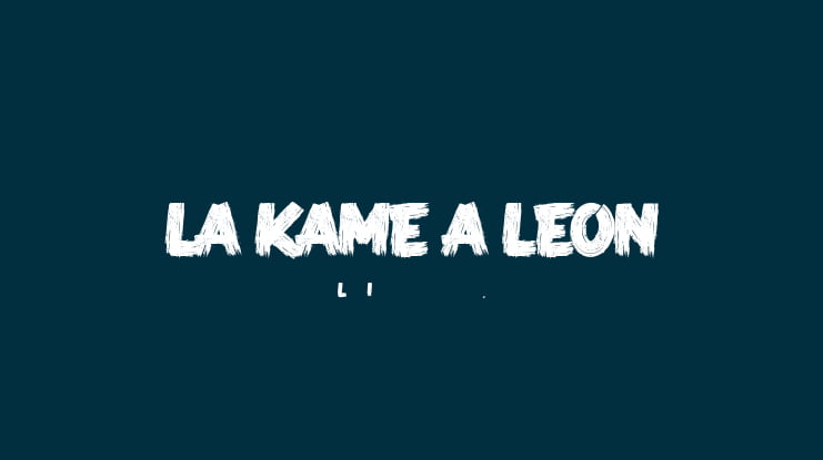 LA KAME A LEON Font