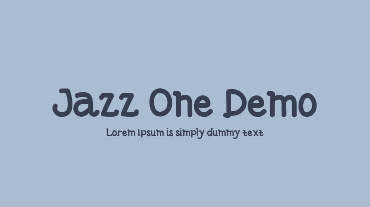 Jazz One Demo Font