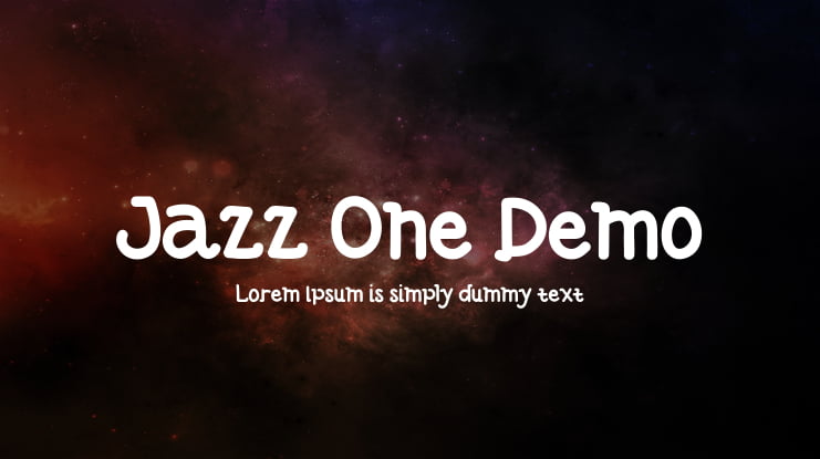 Jazz One Demo Font