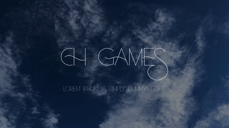 Ch Games Font Family