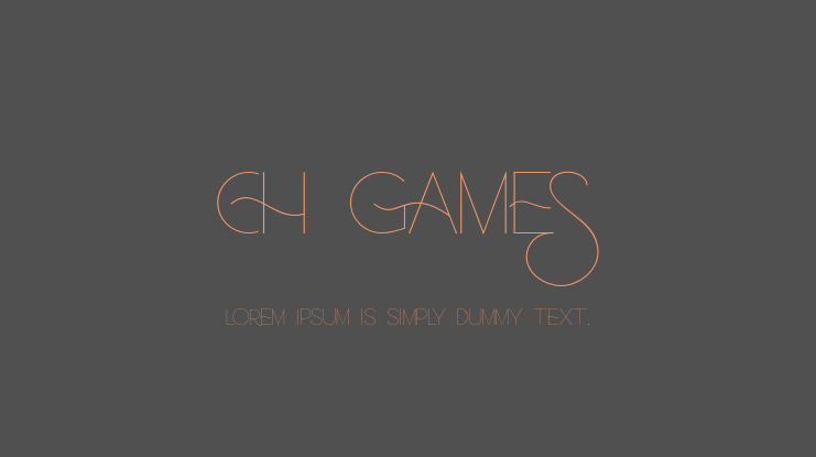 Ch Games Font Family