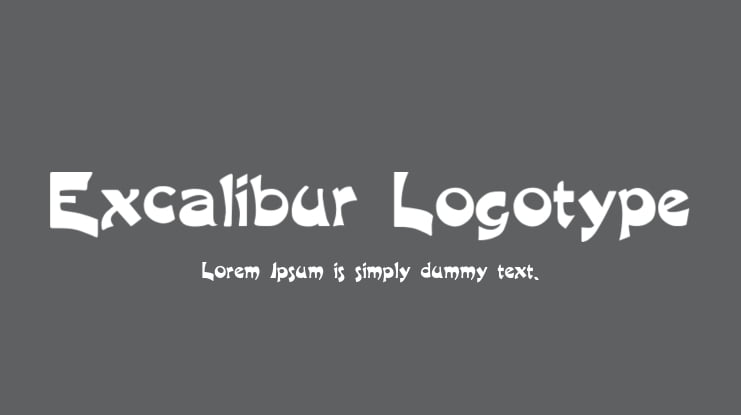 Excalibur Logotype Font