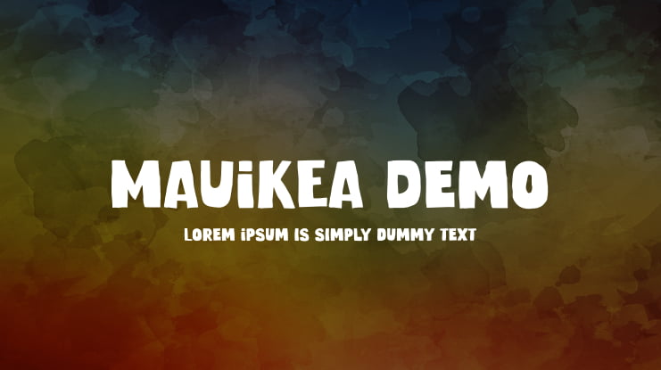 MAUIKEA Demo Font