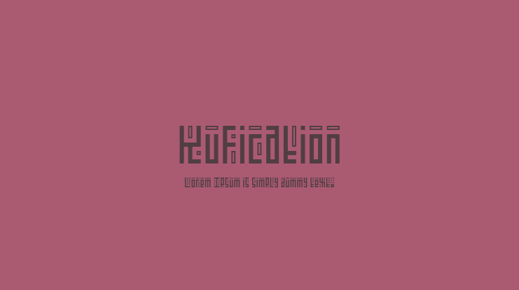 Kufication Font