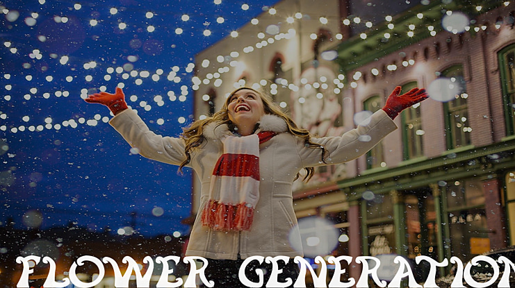 flower generation Font