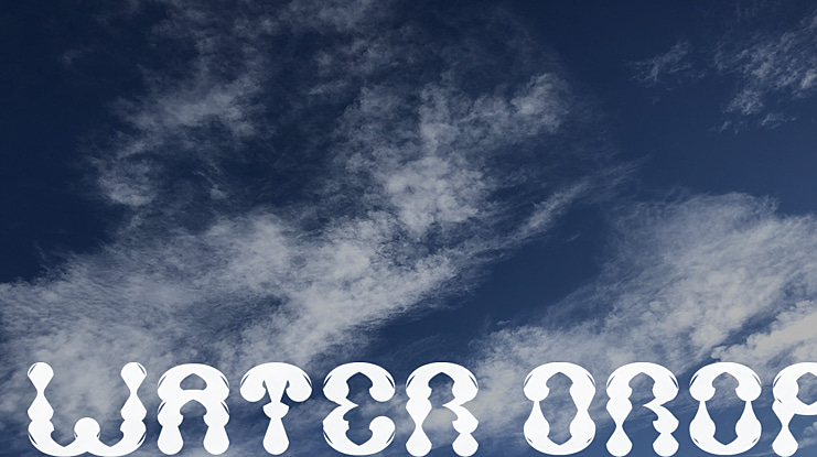WATER DROP Font Family