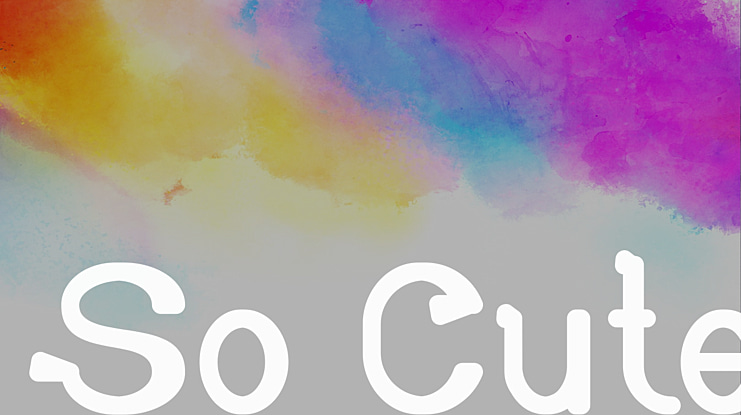 So Cute Font Family