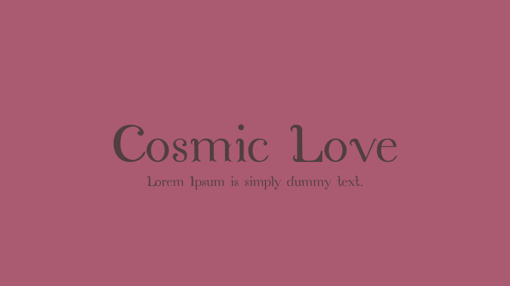Cosmic Love Font