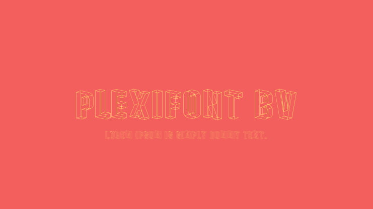 Plexifont BV Font