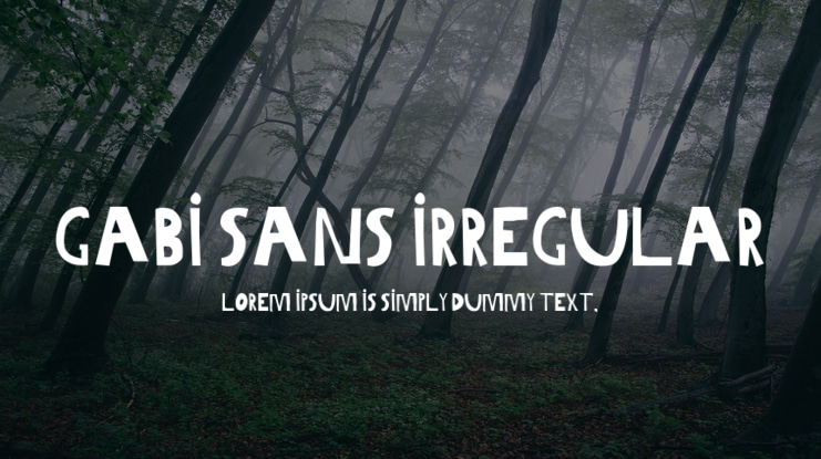 Gabi Sans Irregular Font