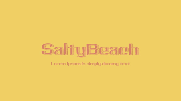 SaltyBeach Font