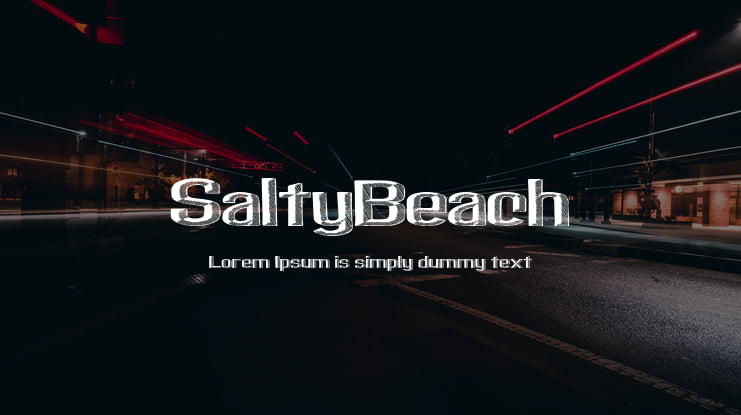 SaltyBeach Font