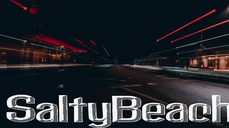 SaltyBeach Font