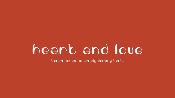 heart and love Font