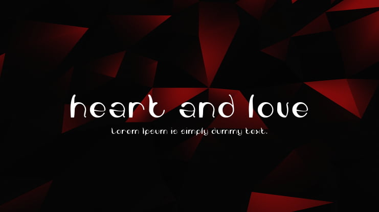 heart and love Font