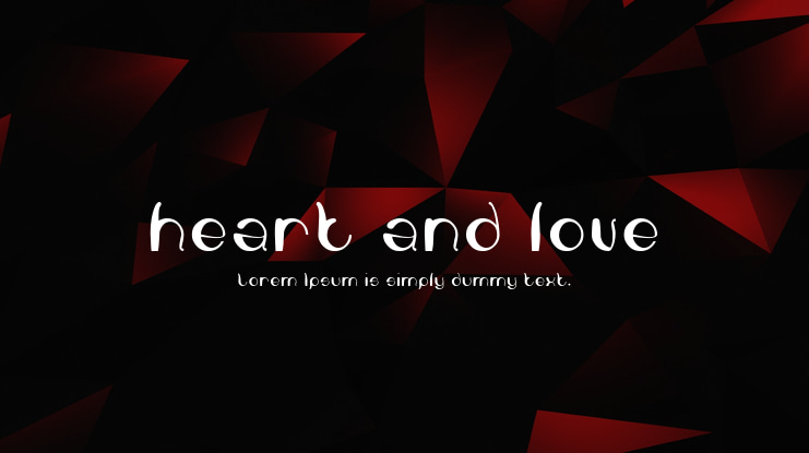 heart and love Font