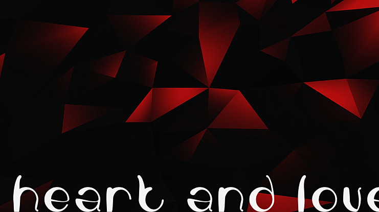 heart and love Font