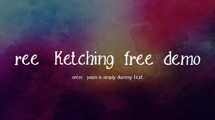 Free Sketching_free-demo Font