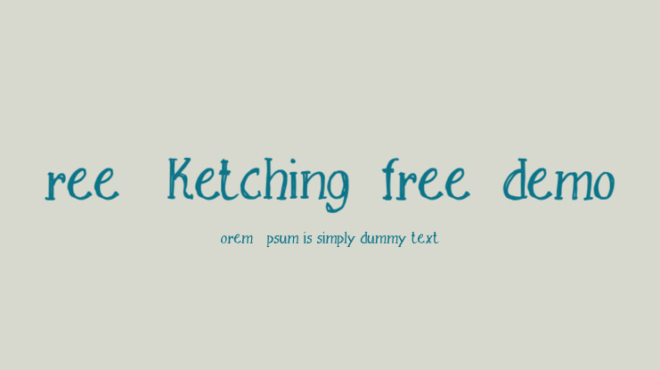 Free Sketching_free-demo Font