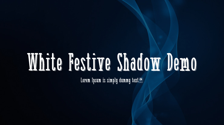 White Festive Shadow Demo Font Family