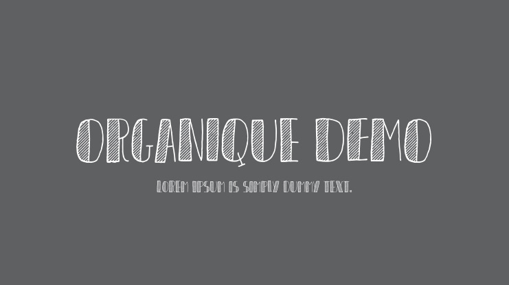 Organique DEMO Font