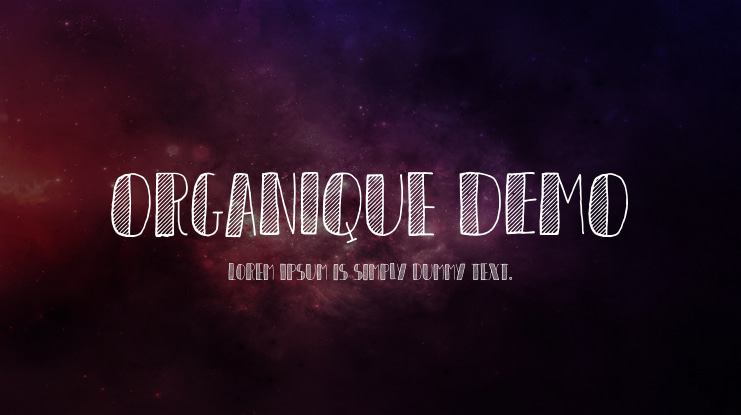 Organique DEMO Font