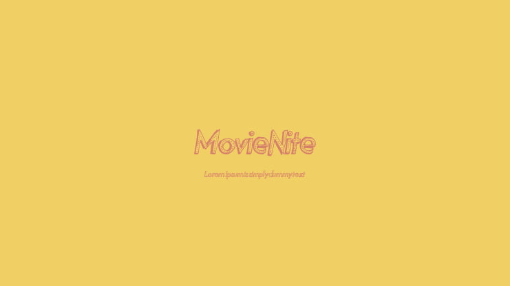 MovieNite Font