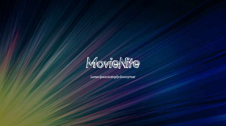 MovieNite Font