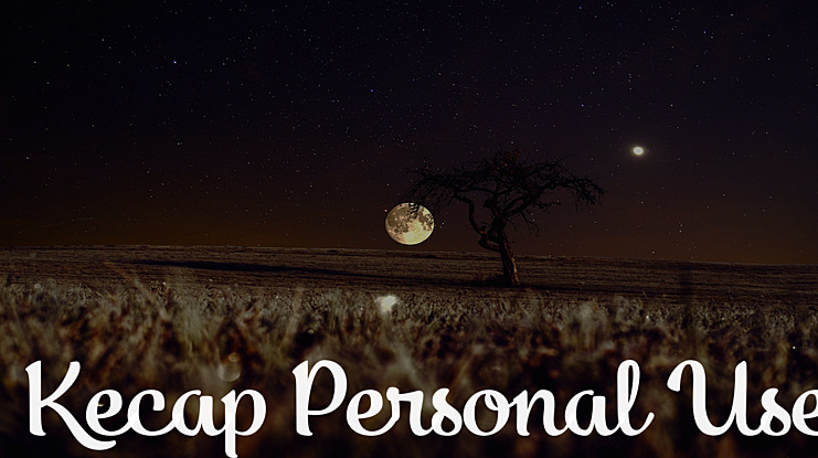 Kecap Personal Use Font Family