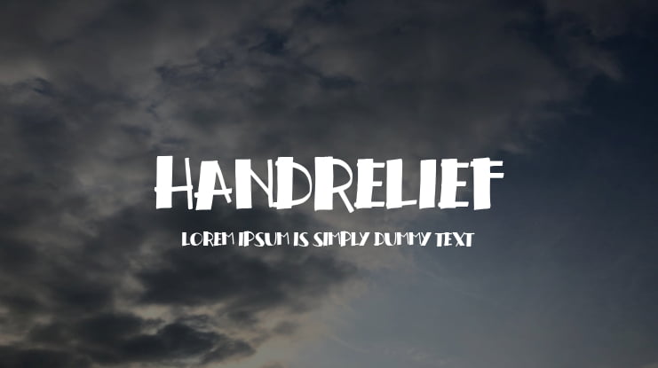 handrelief Font
