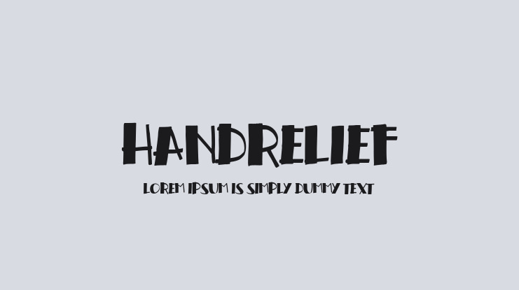 handrelief Font