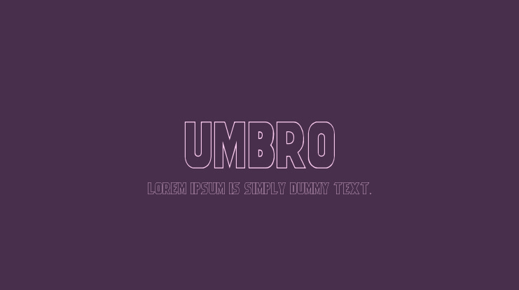 Umbro Font Family