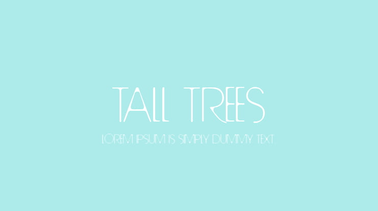 Tall Trees Font