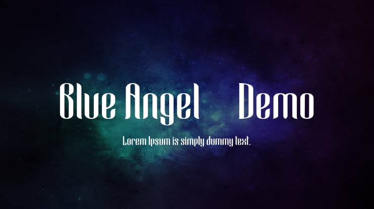 Blue Angel - Demo Font