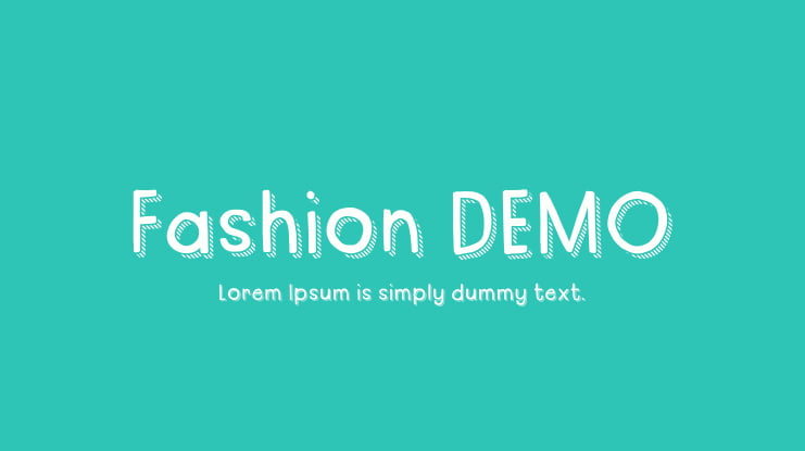 Fashion DEMO Font