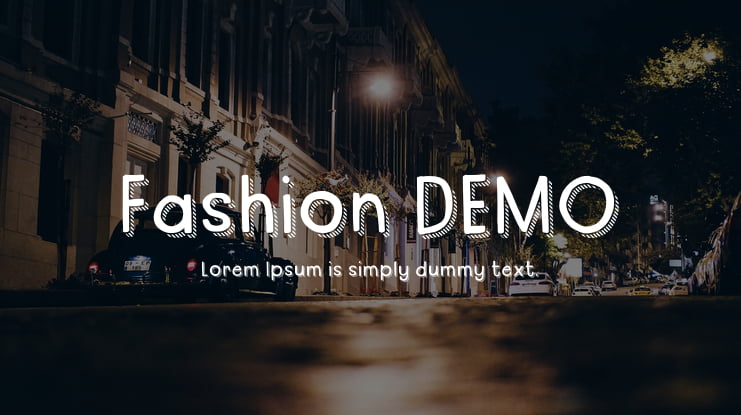 Fashion DEMO Font
