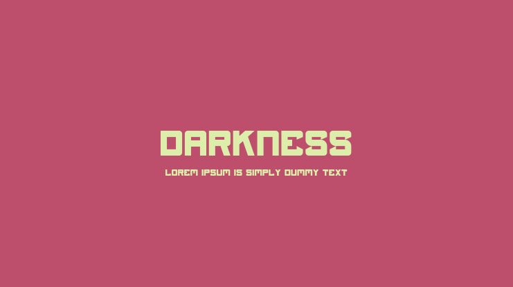 Darkness Font