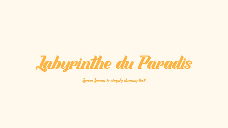 Labyrinthe du Paradis Font