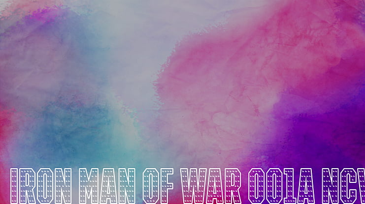 IRON MAN OF WAR 001A NCV Font Family