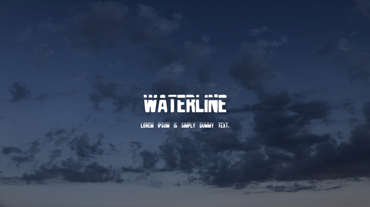 Waterline Font
