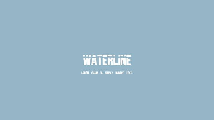 Waterline Font