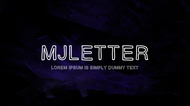 MJletter Font Family