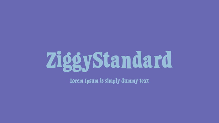 ZiggyStandard Font