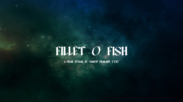 FILLET O FISH Font