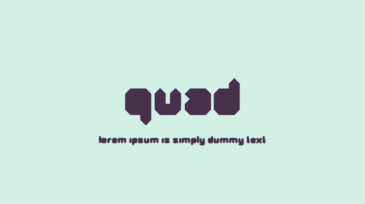 Quad Font Family